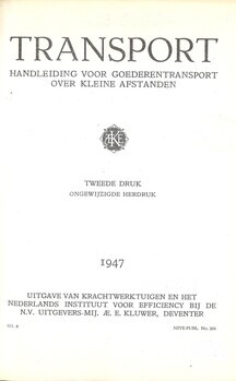 Transport . Handleiding voor goederentransport over kleine afstanden